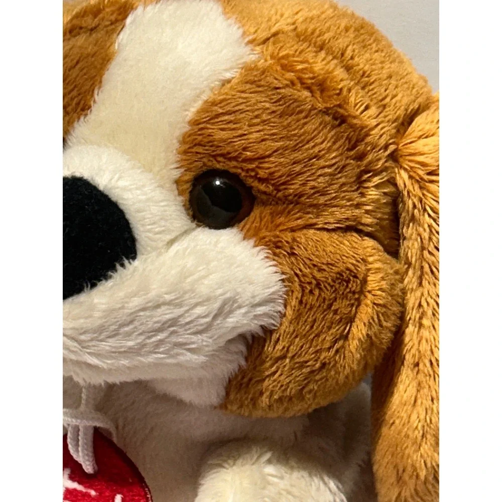 Trudi Roma Beagle Hound Dog Plush Hand Puppet Retired Brown White Black Italy